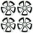 SET OF 4 18" 18x7.5 Alloy Wheels For VOLKSWAGEN GOLF GTI 2014-2020 Machined Black OEM Quality Replacement Rim
