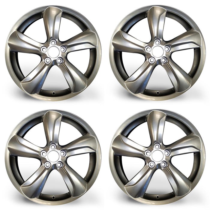 18" SET OF 4 NEW 18X8 Alloy Wheels for 2006-2011 Lexus GS350 GS430 GS460 HYPER SILVER OEM Quality Replacement Rim