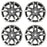 19" 19x7.5 SET OF 4 Alloy Wheels for Mazda 6 2014-2017 Dark Hyper Silver OEM Quality Replacement Rim
