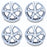 Set of 4 New 19" 19x8 Silver Hyper Alloy Wheels For 2012 2013 2014 Nissan Maxima OEM Quality Replacement Rim