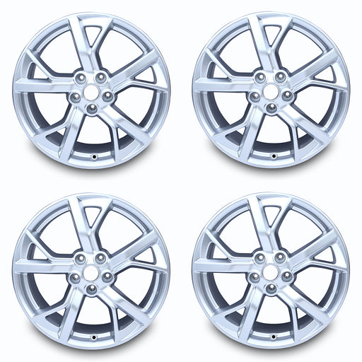 Set of 4 New 19" 19x8 Silver Hyper Alloy Wheels For 2012 2013 2014 Nissan Maxima OEM Quality Replacement Rim