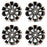 18" SET OF 4 New 18x8 Alloy Wheels For 2013-2015 Honda Accord Machined Black OEM Quality Replacement Rim