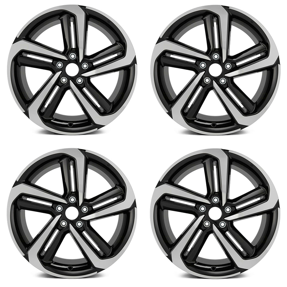 19" Set of 4 New 19X8.5 Alloy Wheels For 2018-2021 HONDA Accord OEM Quality Replacement 10 Spoke Rim