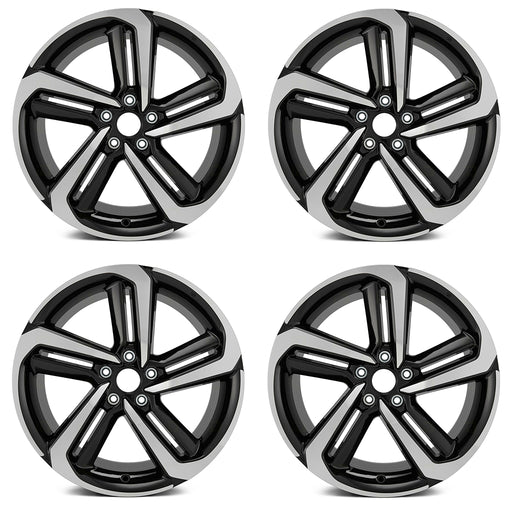 19" Set of 4 New 19X8.5 Alloy Wheels For 2018-2021 HONDA Accord OEM Quality Replacement 10 Spoke Rim