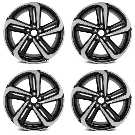 19" Set of 4 New 19X8.5 Alloy Wheels For 2018-2021 HONDA Accord OEM Quality Replacement 10 Spoke Rim