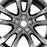 19" 19x7.5 SET OF 4 Alloy Wheels for Mazda 6 2014-2017 Dark Hyper Silver OEM Quality Replacement Rim
