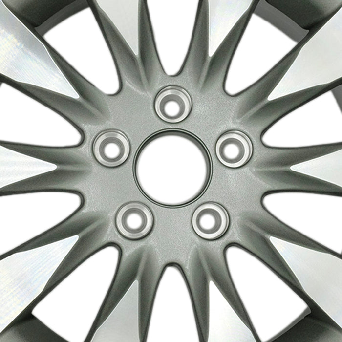 16" Set of 4 16X6.5 Machined Grey Alloy Wheels For Honda Civic 2009-2011 OEM Quality Replacement Rim
