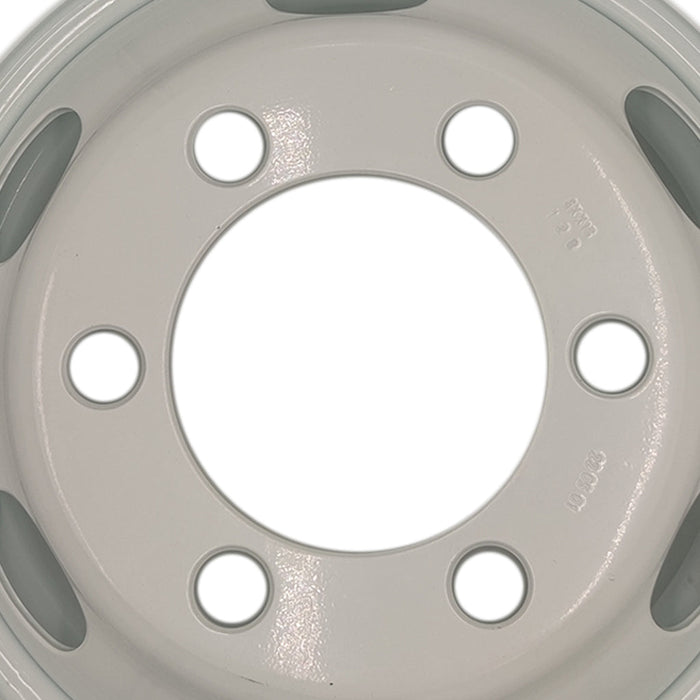 16" Set of 6 16x6 White Steel Wheels For ISUZU NPR NPR-HD NQR 1995-2025 OEM Quality Replacement Rim 8971451132