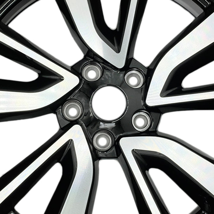 19" Set of 4 19x7 Machined Black Alloy Wheels For Nissan Rogue 2017-2020 OEM Quality Replacement Rim