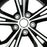 16" Single 16x6.5 Machined Black Alloy Wheel For Nissan Sentra 2020-2022 OEM Quality Replacement Rim
