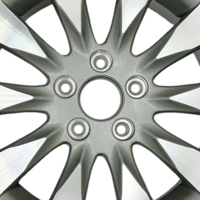 16" Single 16X6.5 Machined Grey Alloy Wheel For Honda Civic 2009-2011 OEM Quality Replacement Rim