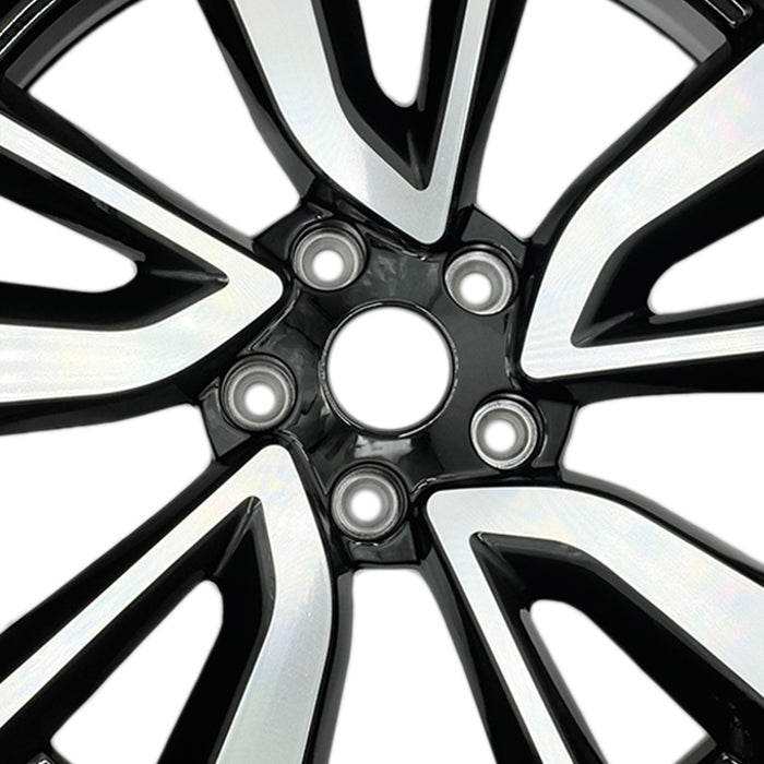 19" Single 19x7 Machined Black Alloy Wheel For Nissan Rogue 2017-2020 OEM Quality Replacement Rim