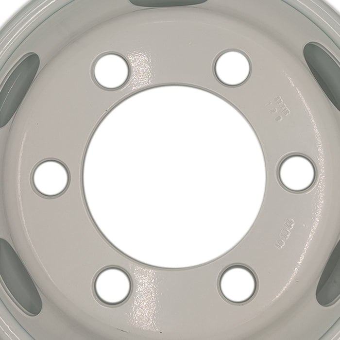 16" Single 16x6 White Steel Wheel For ISUZU NPR NPR-HD NQR 1995-2023 OEM Quality Replacement Rim 8971451132