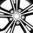 16" Set of 4 16x6.5 Machined Black Alloy Wheels For Nissan Sentra 2020-2022 OEM Quality Replacement Rim