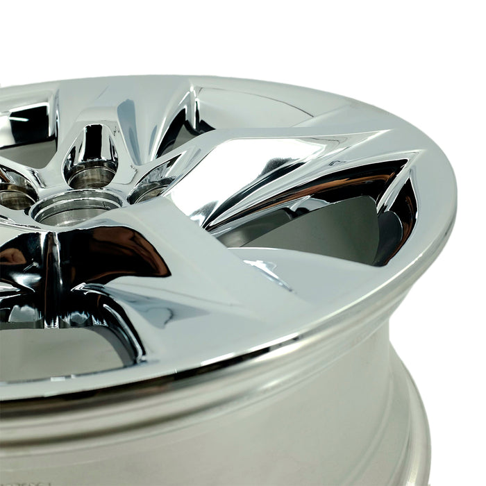Set of 4 New 19" 19X7.5 Wheels With Chrome Clad Cover for 2014-2019 Toyota Highlander OEM Style Replacement Rim
