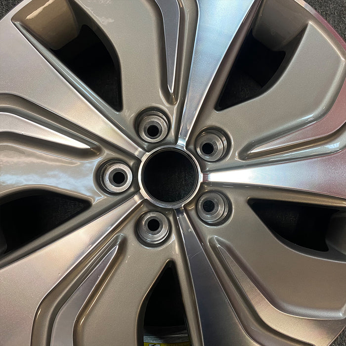 Brand New Single 17" 17x6.5 Machined Grey Alloy Wheel for Hyundai Sonata 2013 2014 2015 OEM Quality Replacement Rim