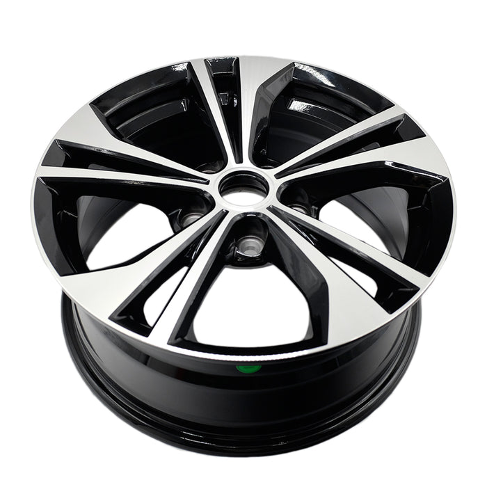 16" Single 16x6.5 Machined Black Alloy Wheel For Nissan Sentra 2020-2022 OEM Quality Replacement Rim