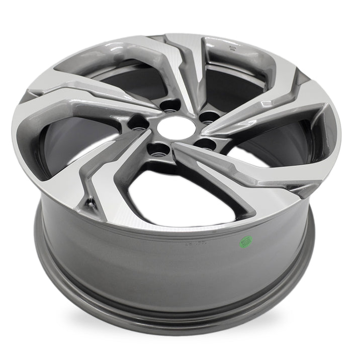 17" New Single 17x7.5 Alloy Wheel For Honda Accord 2018-2021 Machined Grey OEM Quality Replacement Rim