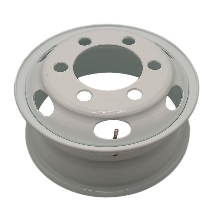 16" Set of 4 16x6 White Steel Wheels For ISUZU NPR NPR-HD NQR 1995-2023 OEM Quality Replacement Rim 8971451132
