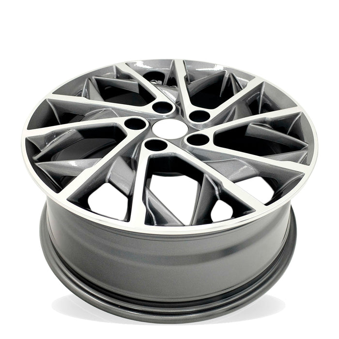 17" 17x7 Set of 4 Machined Grey Alloy Wheels For Hyundai Elantra 2019-2020 OEM Quality Replacement Rim
