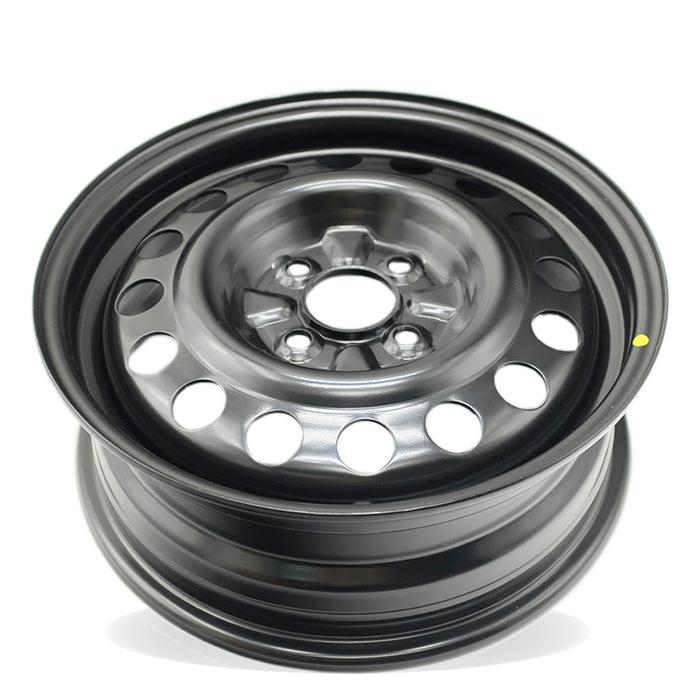 15" Single 15X5.5 Black Steel Wheel For Nissan Versa 2013-2019 OEM Quality Replacement Rim