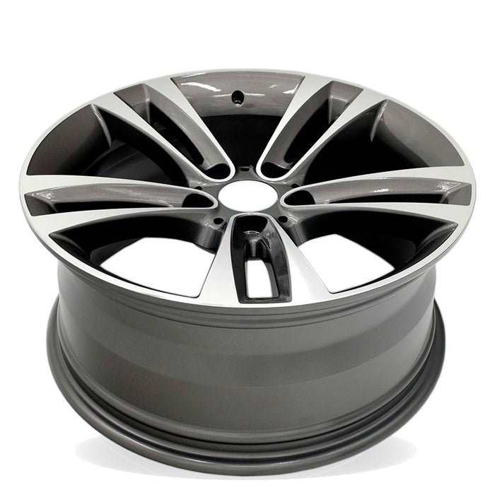 18" Single 18x8 Machined Grey Front or Rear Wheel For BMW 3 Series 4 Series 2012-2020 OEM Quality Replacement Rim