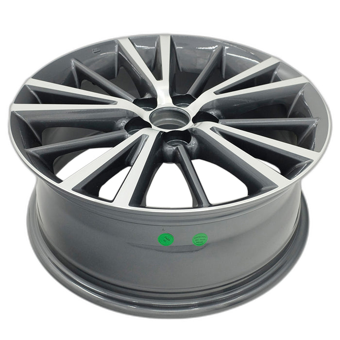16" NEW Single 16X6.5  Machined GREY Wheel For 2016-2019 Toyota Corolla OEM Quality Replacement Rim