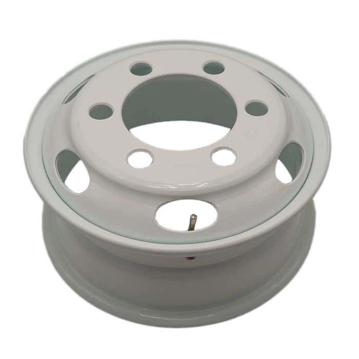 16" Single 16x6 White Steel Wheel For ISUZU NPR NPR-HD NQR 1995-2023 OEM Quality Replacement Rim 8971451132