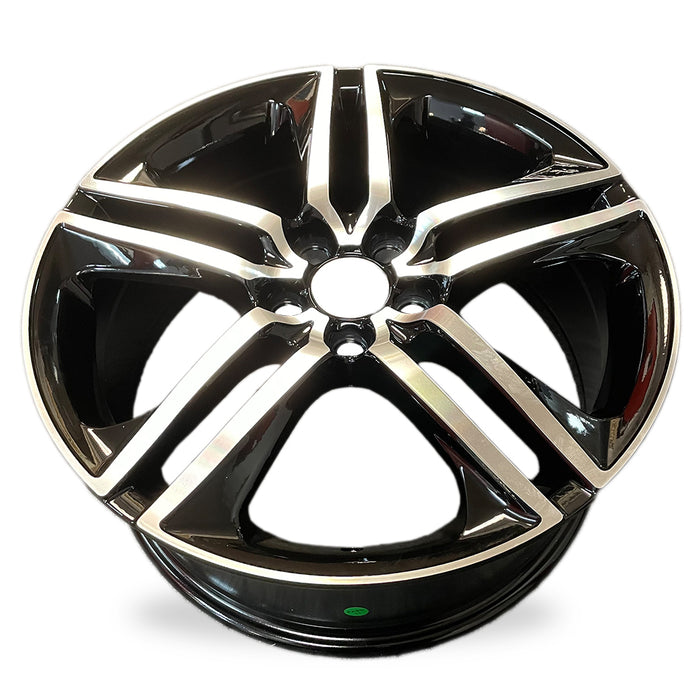19" Set of 4 Brand New 19x8 5 spoke Alloy Wheels for HONDA ACCORD 2016 2017 Machined Black OEM Quality Replacement Rim