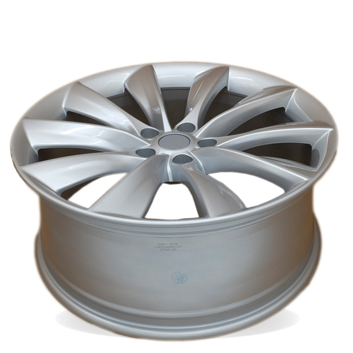 21" Set of 4 21x8.5 Silver Alloy Front and Rear Wheels For Tesla Model S 2012-2017 OEM Quality Replacement Rim 98727 6005868