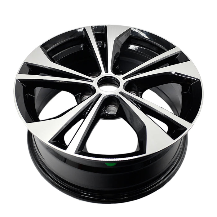 16" Set of 4 16x6.5 Machined Black Alloy Wheels For Nissan Sentra 2020-2022 OEM Quality Replacement Rim