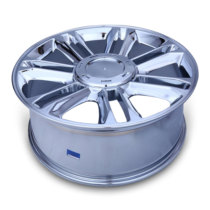 22" 22x9 Brand New Single Alloy Wheel for Cadillac Escalade ESV EXT 2007-2014 CHROME OEM Quality Replacement Rim