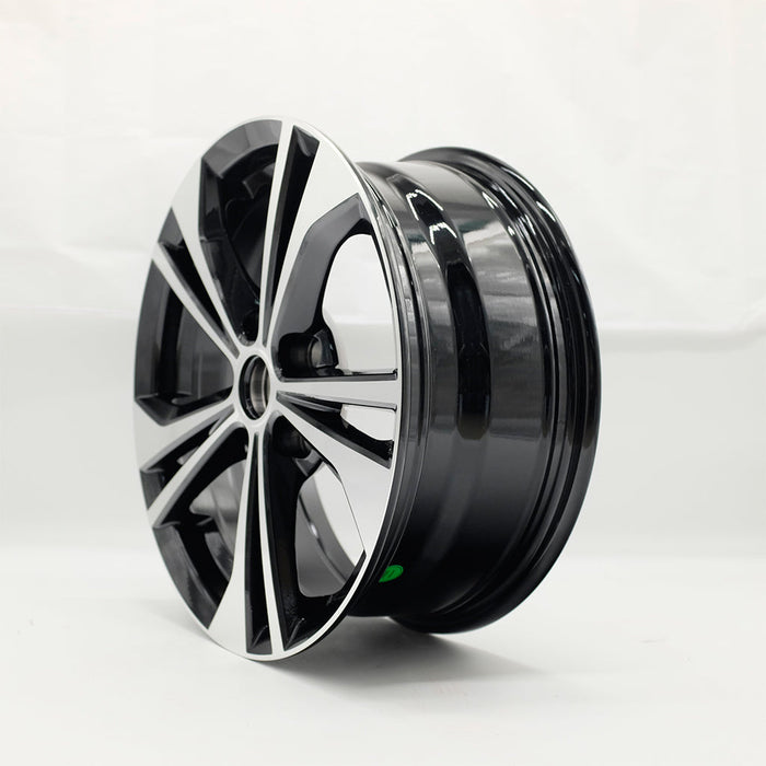 16" Set of 4 16x6.5 Machined Black Alloy Wheels For Nissan Sentra 2020-2022 OEM Quality Replacement Rim