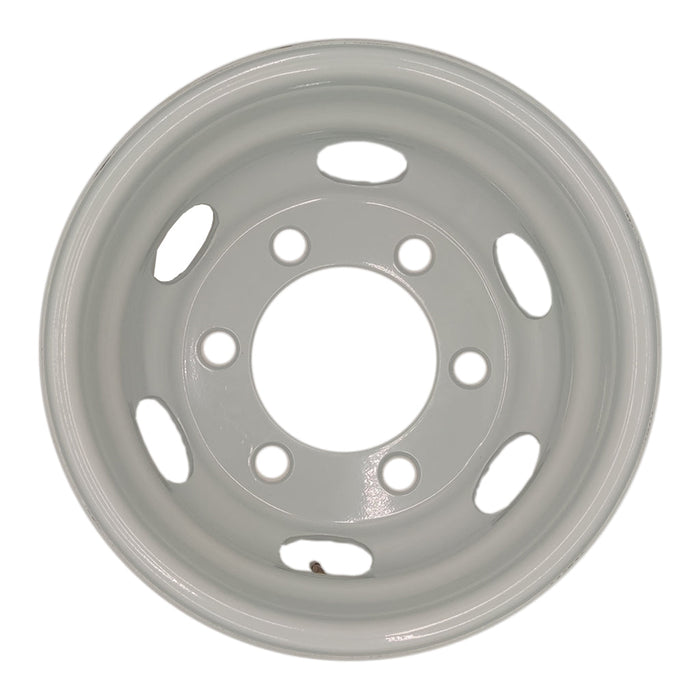 16" Set of 6 16x6 White Steel Wheels For ISUZU NPR NPR-HD NQR 1995-2025 OEM Quality Replacement Rim 8971451132