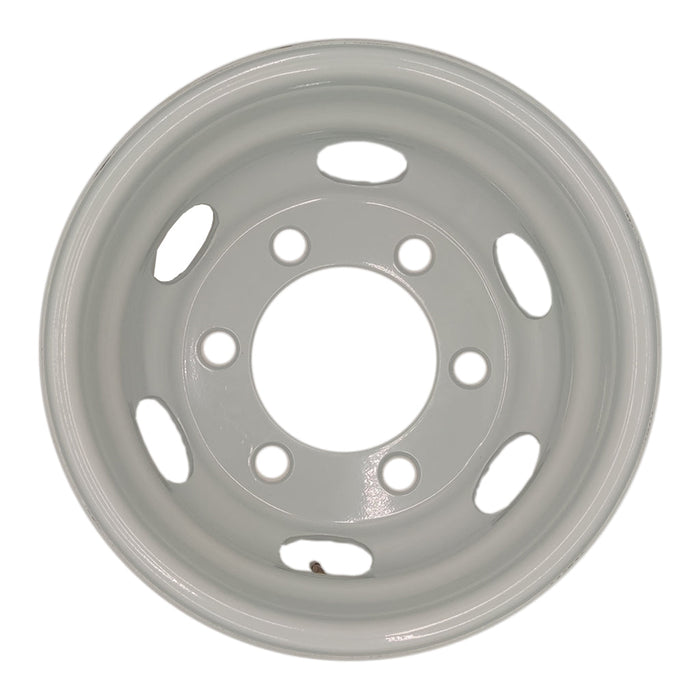 16" Set of 6 16x6 White Steel Wheels For ISUZU NPR NPR-HD NQR 1995-2023 OEM Quality Replacement Rim 8971451132