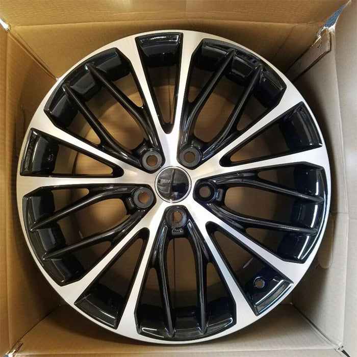 18" 18x8 Set of 4 New Machined Black Alloy Wheels For 2018-2022 Toyota Camry OEM Quality Replacement Rim