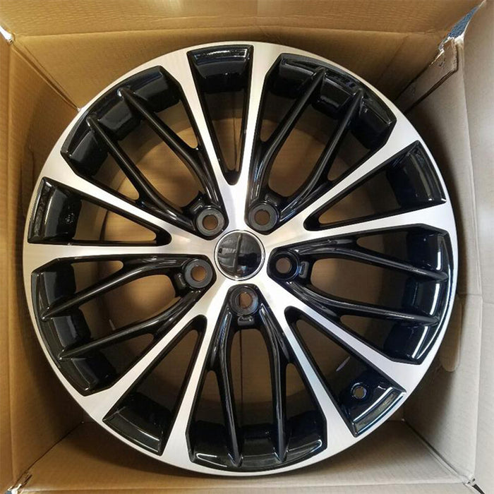 18" 18x8 Single New Machined Black Alloy Wheel For 2018-2022 Toyota Camry OEM Quality Replacement Rim