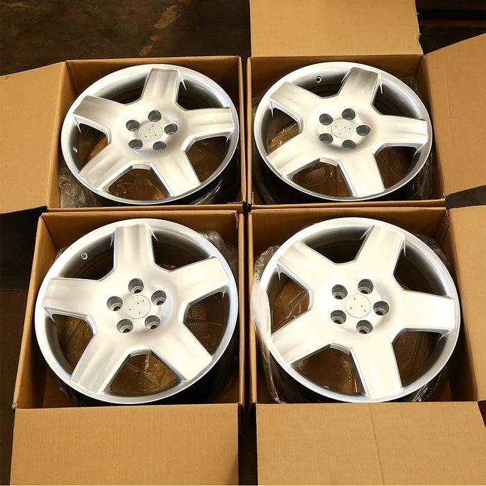 18" 18x7.5 Set of 4 Brand New Hyper Silver Alloy Wheels For 2004-2006 LEXUS LS430 OEM Quality Replacement Rim