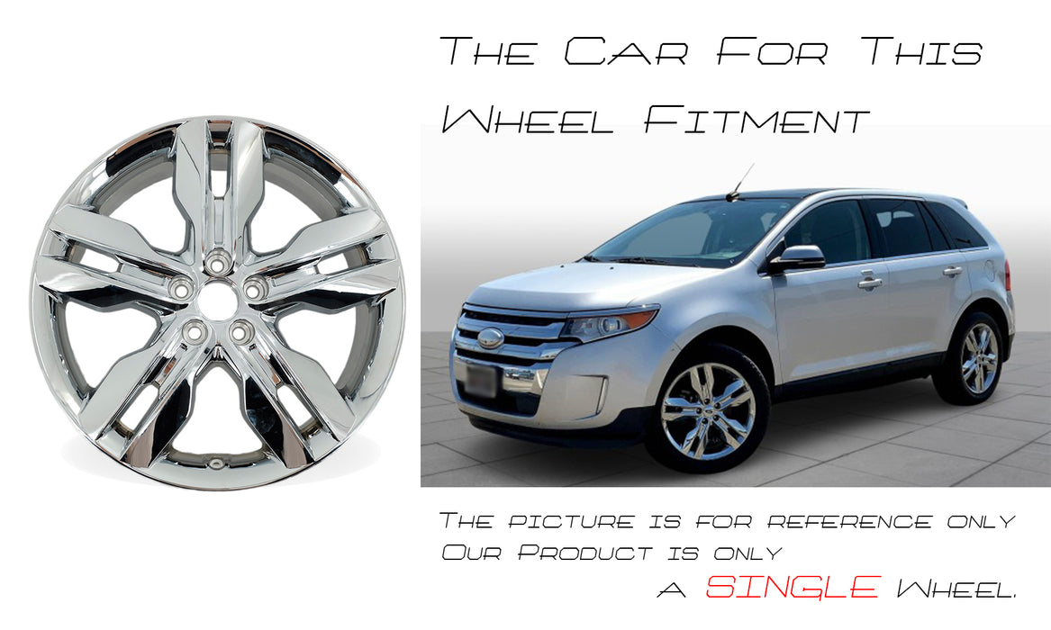 Brand New Single 20" 20x8 Chrome Clad Alloy Wheel for 2011 2012 2013 2014 Ford Edge OEM Quality Replacement Rim