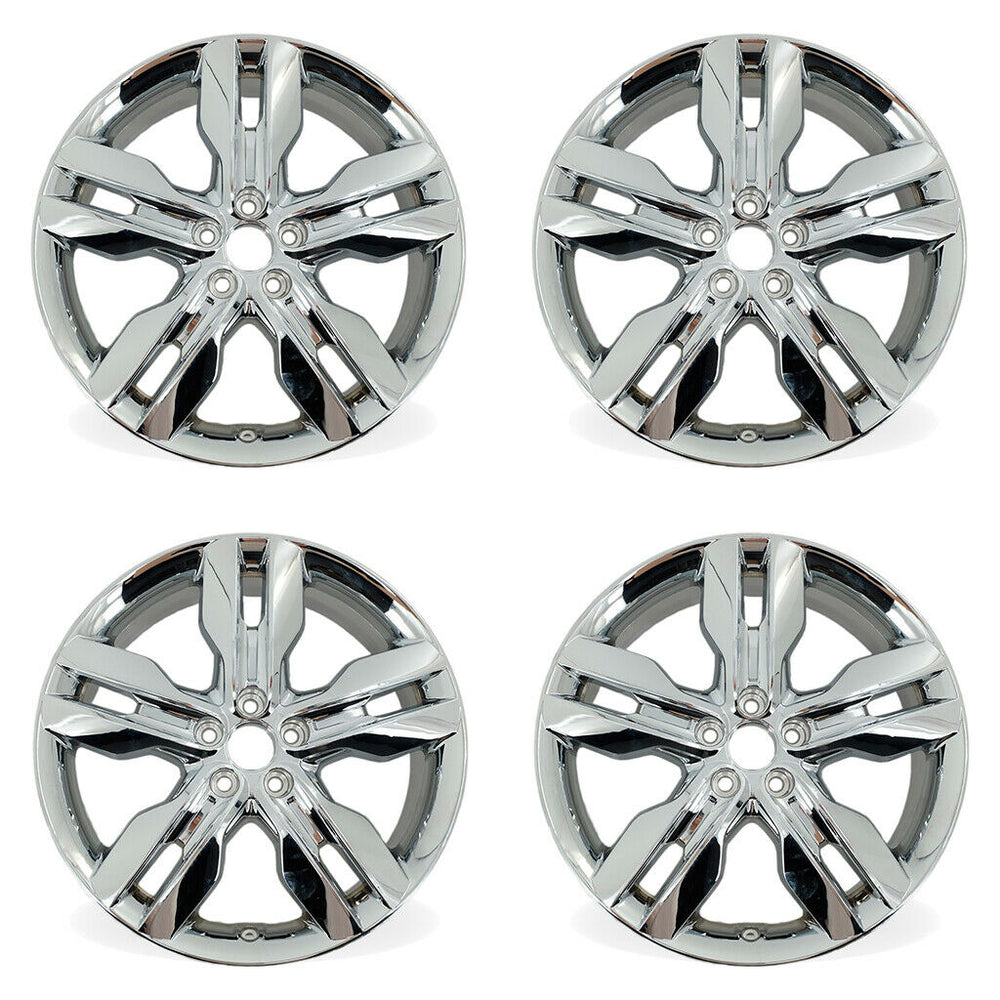 Set of 4 Brand New 20" 20x8 Chrome Clad Alloy Wheels for 2011 2012 2013 2014 Ford Edge OEM Quality Replacement Rim
