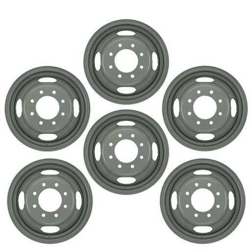 SET OF 6 New 16x6 Dually Steel Wheels for 1988-2002 GMC 3500 Savanna Van OEM Quality