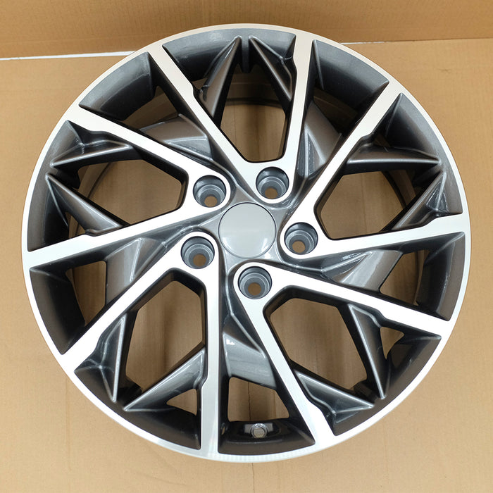 17" Single 17x7 Machined Grey Alloy Wheel For Hyundai Elantra 2019-2020 OEM Quality Replacement Rim