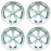 15" SET OF 4 Silver Clad Wheel Cover for 2012-2015 TOYATA PRIUS OEM Quality 61167