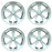 15" SET OF 4 Silver Clad Wheel Cover for 2012-2015 TOYATA PRIUS OEM Quality 61167