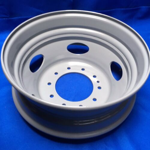 Set of 6 Brand New 19.5" 19.5x6 10 Lug Steel Wheels for Ford F450SD F550SD 2005-2023 Super Duty Dually Gray OEM Quality Replacement Rim