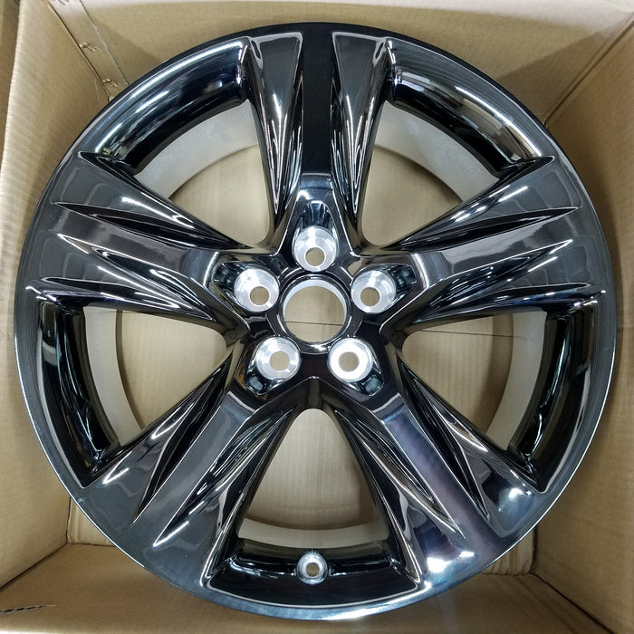 NEW Single 19" Black Chrome Wheel for 2014-2019 Toyota Highlander OEM Style Factory Alloy Rim