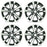 Set of 4 New 18" 18X7.5 Alloy Wheels for NISSAN Altima 2016 2017 Machined Grey OEM Quality Replacement Rim