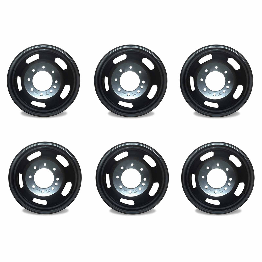 17" 17x6 Set of 6 Brand New Dually Wheel For 2003-2018 Dodge Ram 3500 SUPER DUTY DRW OEM Quality Replacement Rim