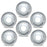 Set of 6 Brand New 19.5" 19.5x6 10 Lug Steel Wheels for Dodge RAM 4500 5500 2008-2025 Super Duty Dually Gray OEM Quality Replacement Rim