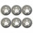 Set of 6 Brand New 19.5" 19.5x6 10 Lug Steel Wheels for Ford F450SD F550SD 2005-2023 Super Duty Dually Gray OEM Quality Replacement Rim